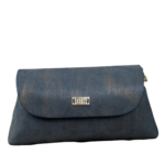 Maya Black & Bronze stripe suede