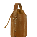 Aara Orange & Gold Polka Dot Print