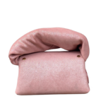 Nury Light Pink & Silver Shimmery Suede