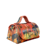 Mira Orange Hand Painted leather
