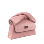 Moby Light Pink & Silver Shimmery Suede