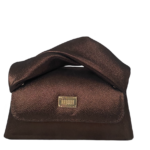 Moby Metallic Brown & Gold Printed Leather