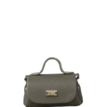 Kach Army Green Mini Triangle Embossed Leather