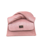 Moby Light Pink & Silver Shimmery Suede