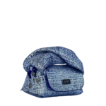 Lily Blue & Silver Tweed Effect