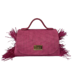 Mira Pale Pink Raffia & Jute side