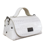 Mira White & Grey Croc print