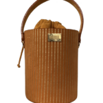 Aara Orange & Gold Polka Dot Print