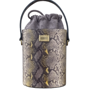 Aara Grey & Yellow Python Print