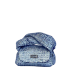 Lily Blue & Silver Tweed Effect
