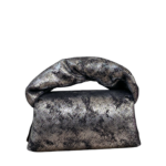 Seyi Silver & Black Distressed Leather