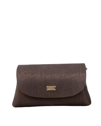 Maya Shimmery Brown Lizard Print