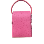 Dupẹ Hot Pink Nappa with Ostrich Print