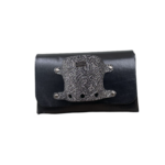 Jaré Black Nappa & Silver Abstract Pattern