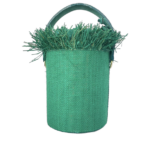 Aara Green Raffia & Jute