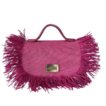 Mira Pale Pink Raffia & Jute front