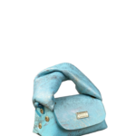 Lily Sky Blue & Silver Sponge Effect
