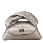 Nuby Taupe Square Embossed Leather