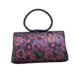 Hana Black & Mullticolor Circular Pattern