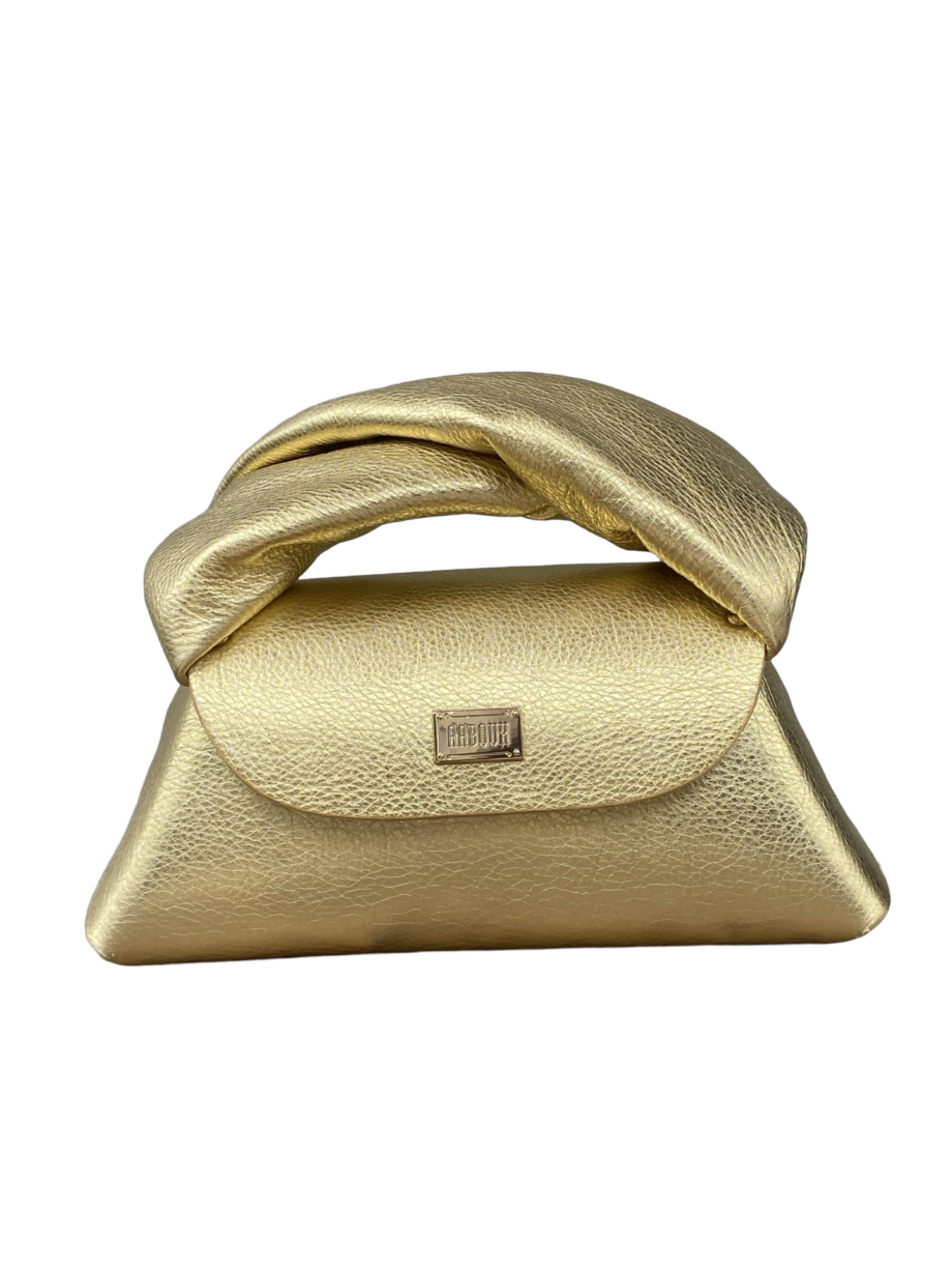 Nuby Gold Pebble Grain Leather