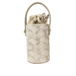 Tara White Python Silver Print