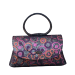 Hana Black & Mullticolor Circular Pattern