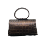 Hana Brown Croc Embossed