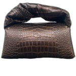 Nyla Brown Croc Embossed