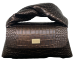 Nyla Brown Croc Embossed