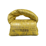 Nury Yellow & Gold Croc Print