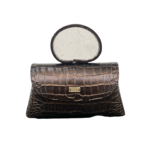 Hana Brown Croc Embossed