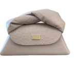 Nuby Taupe Ostrich Print