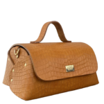 Mila Tan Crocco Embossed