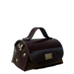 Mira Brown Shiny Epi Leather