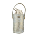 Tara Silver & White Distressed Snake Print