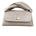 Nyla Taupe Croc Embossed