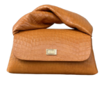 Nyla Tan Crocco Embossed