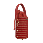 Tara Red with Dotted Gold Lines (horinzontal)