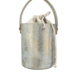 Aara Silver & White Distressed Snake Print
