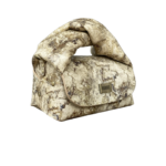 Nury XO (New Size) Cream & Green Marble Print Leather