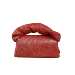 Seyi Red & Gold Mesh Pattern on Suede