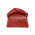 Moby Red & Gold Mesh Pattern on Suede