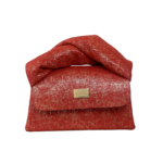 Moby Red & Gold Mesh Pattern on Suede