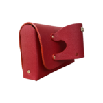 Jare Red Stingray Print Leather