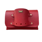 Jare Red Stingray Print Leather