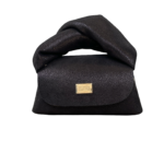 Nury XO (New Size) Black Printed Pebble Grain Suede