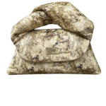 Nuby Cream & Green Marble Print Leather