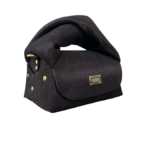 Nury XO (New Size) Black Printed Pebble Grain Suede