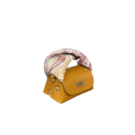 Lily Orange Flat Grain with Floral Print