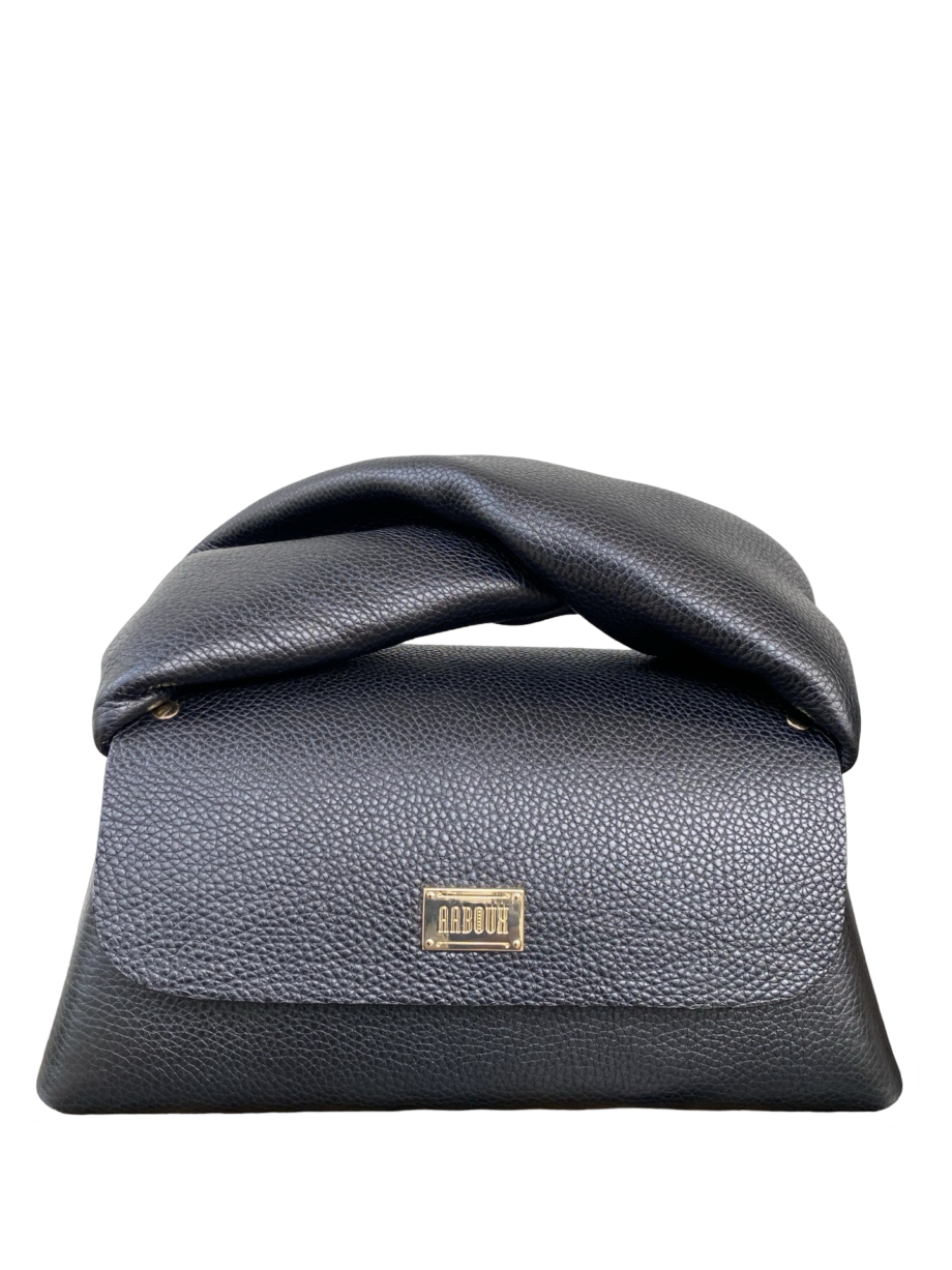 Nyla Black Pebble Grain